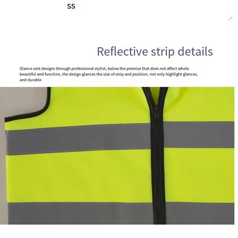 10 Pieces Outdoor Working Reflective Vest Safety Vest Construction Engineering Traffic Sanitation Safety Warning Work Clothes