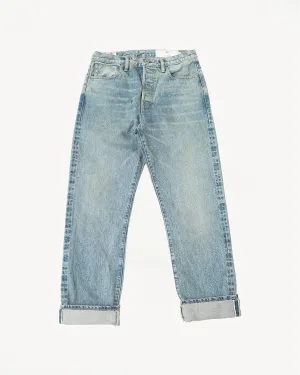 15oz - Washed Selvedge Strider Pant - Light Indigo