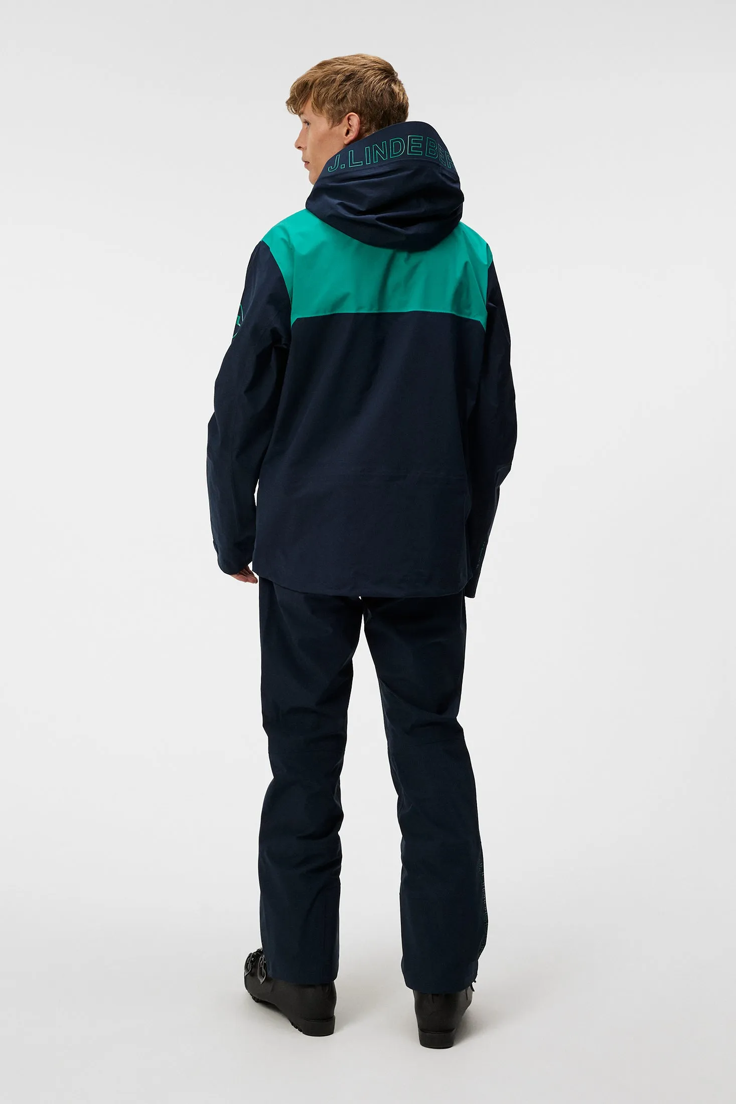 Aerial Blocked Shell Jacket / JL Navy