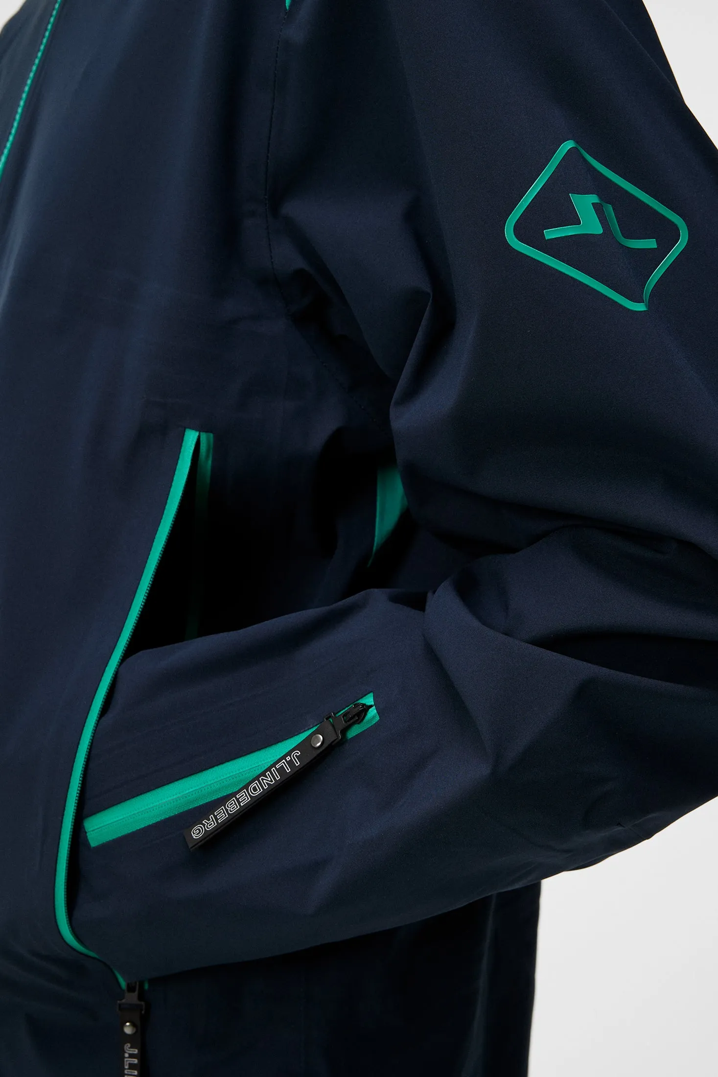 Aerial Blocked Shell Jacket / JL Navy