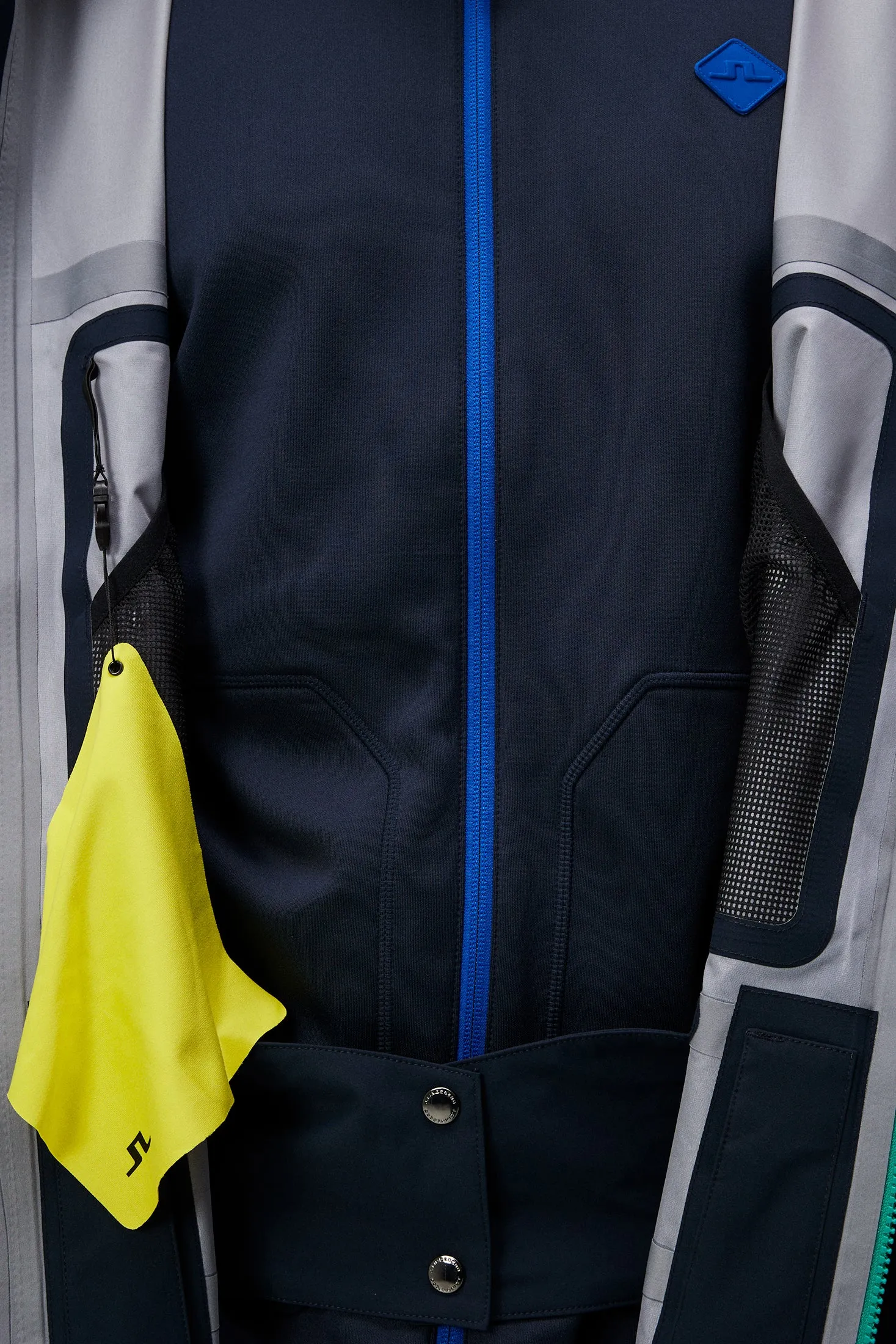 Aerial Blocked Shell Jacket / JL Navy