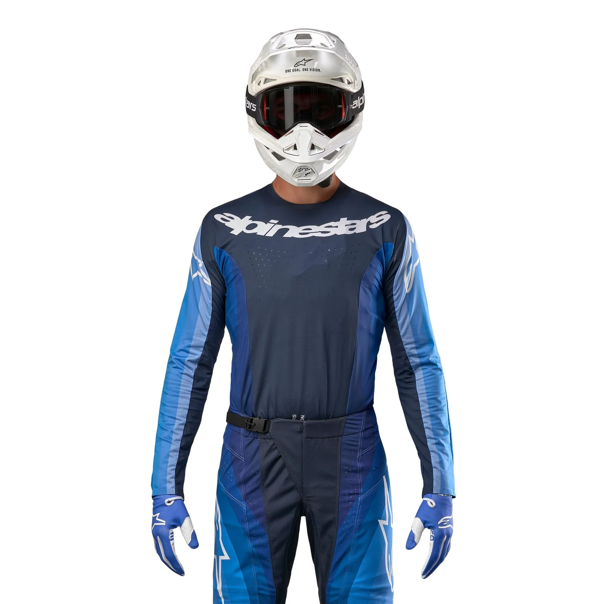 Alpinestars Techstar Pneuma Dark Navy Light Blue Combo