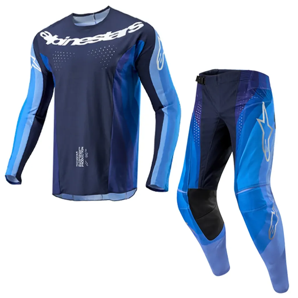 Alpinestars Techstar Pneuma Dark Navy Light Blue Combo