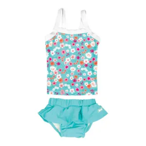 Baby Banz Tankini Two-Piece Girls Swimsuit - Floral (24 Months, 12kg and up)