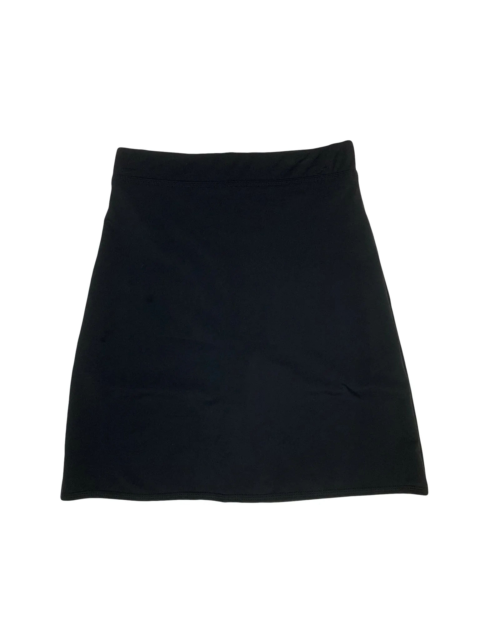 Black Mini Swim Skirt With Shorts Attached