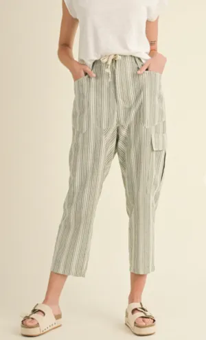 Candace Olive Stripe Pants