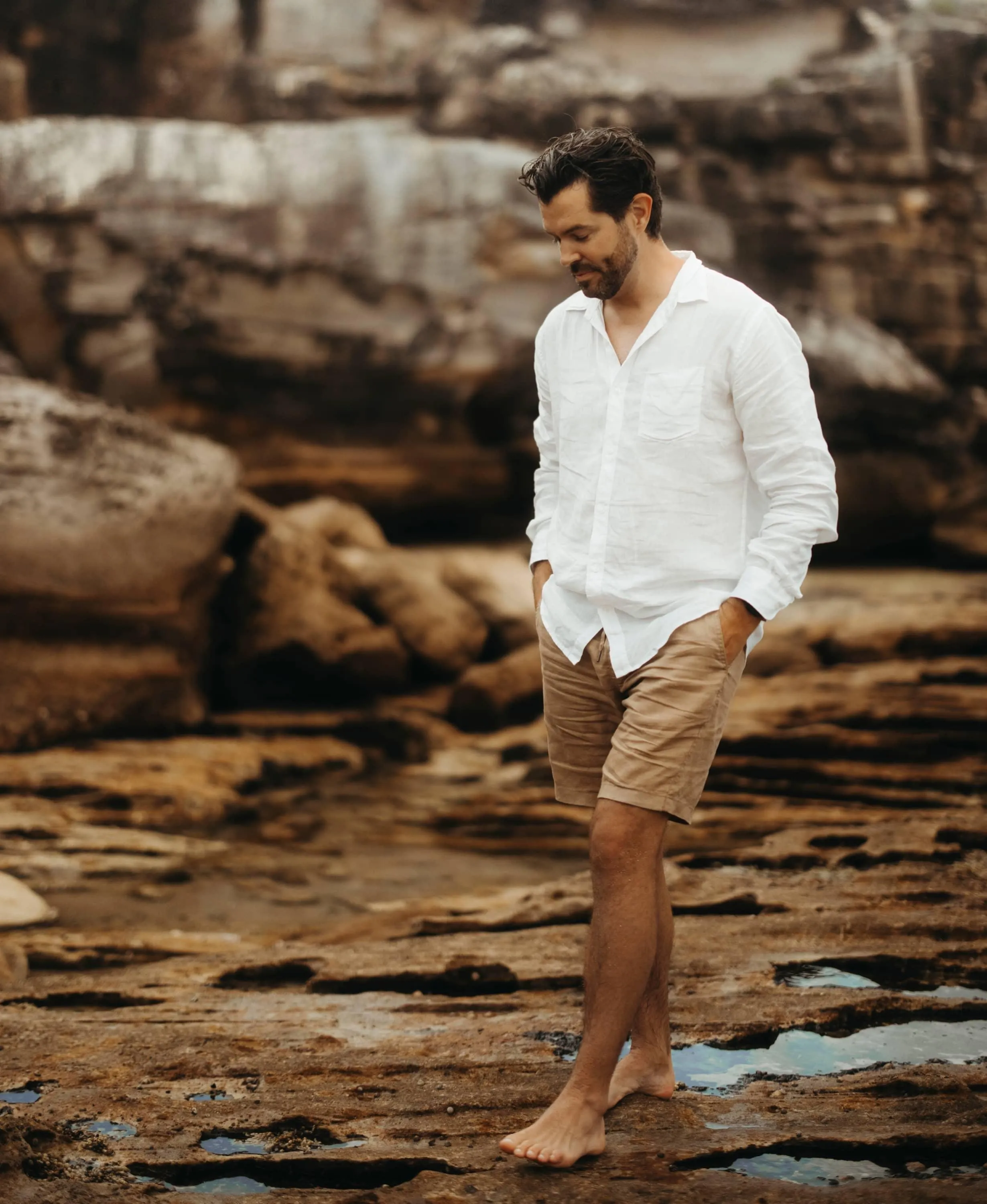 Country Road Men's Linen Shorts