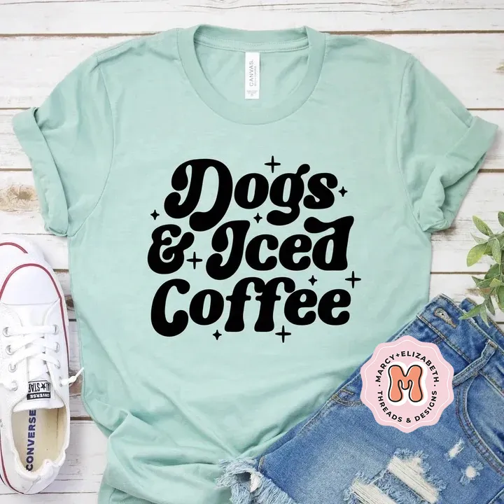 Dogs & Iced Coffee Adult Tee