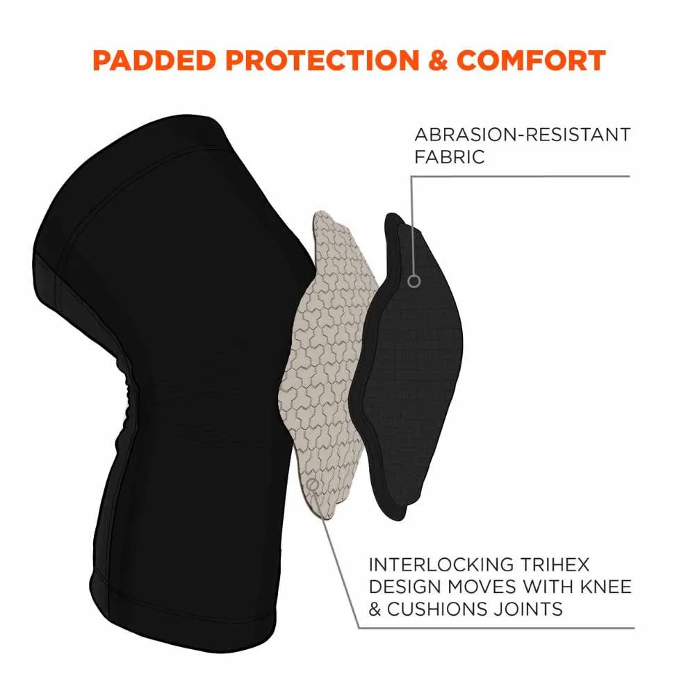Ergodyne 18527 525 L/XL Black Lightweight Knee Sleeves Pair
