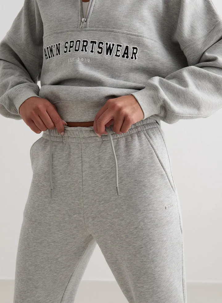 Flare Sweatpants| Light Grey Melange