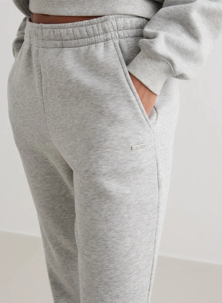 Flare Sweatpants| Light Grey Melange