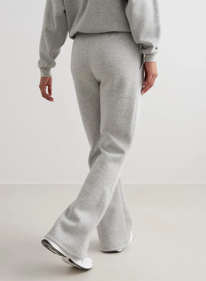 Flare Sweatpants| Light Grey Melange