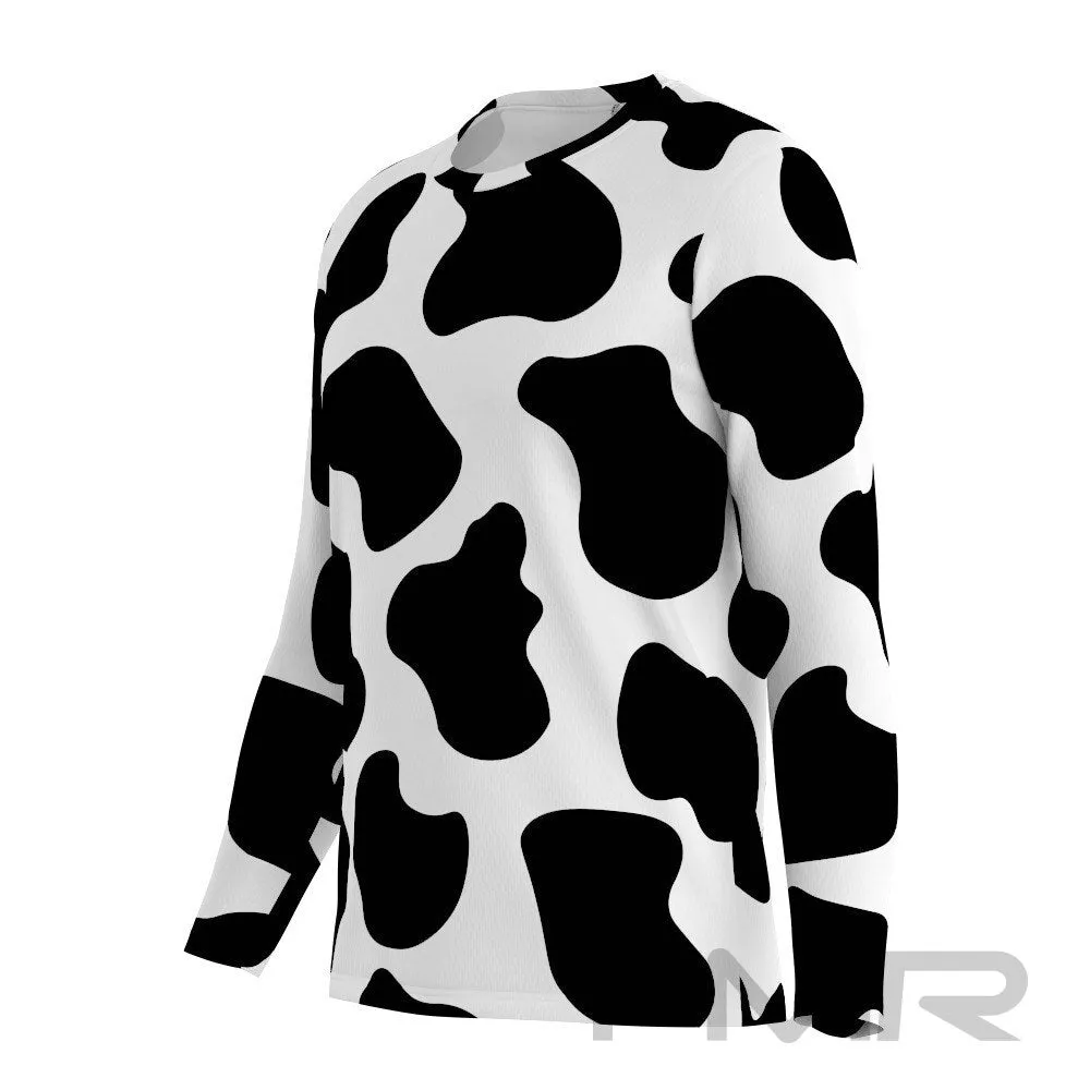 FMR Men's Cow Print Long Sleeve Shirt