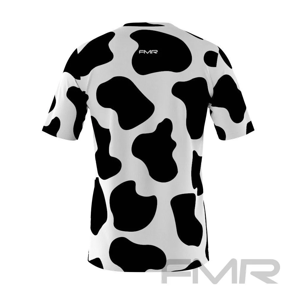 FMR Men's Cow Print Short Sleeve Shirt