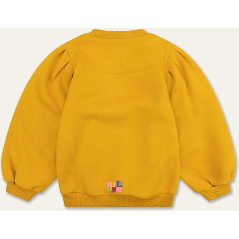 Girls Yellow Honny Glitter Sweater