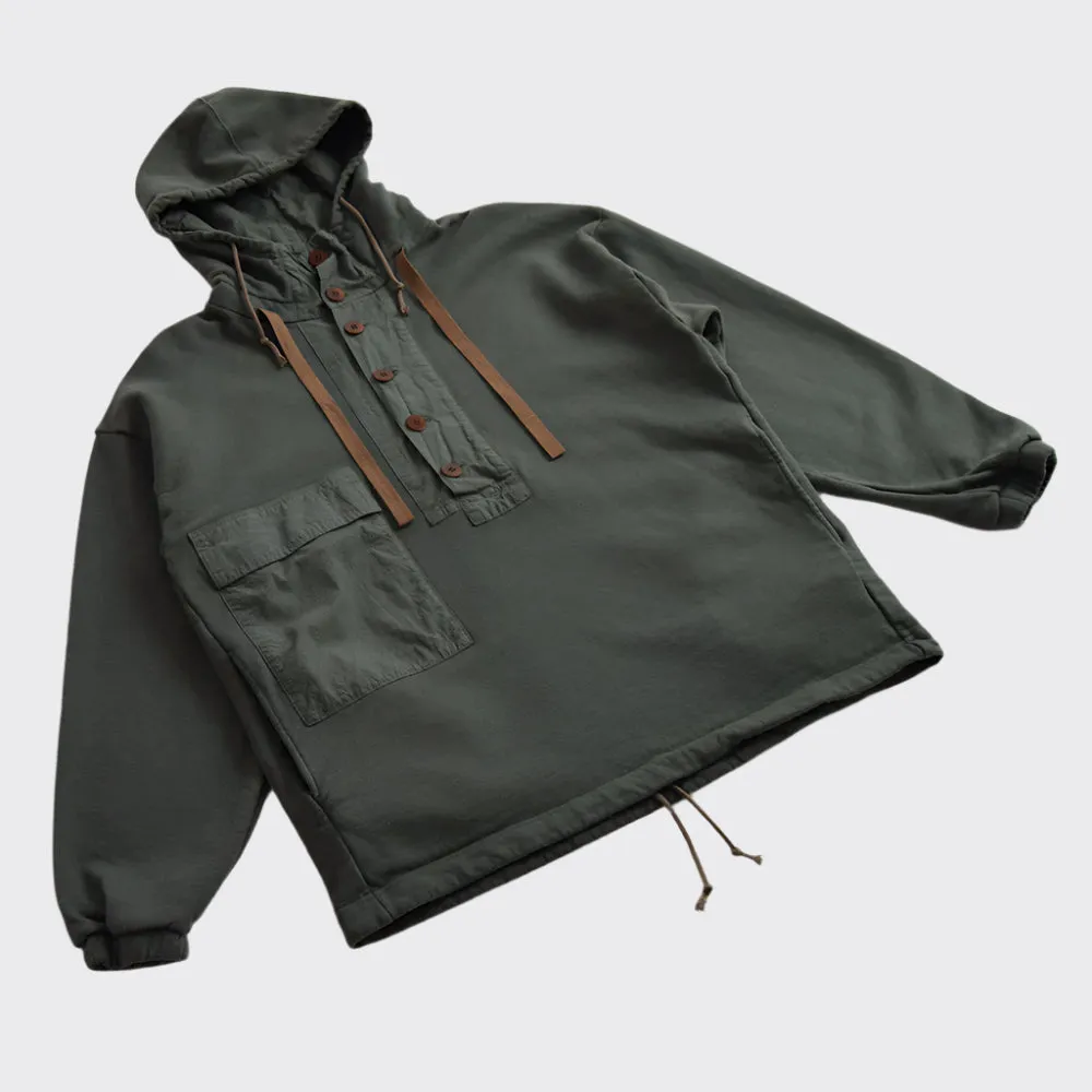 Gypsy & Sons Sage Green Himalaya Sweatshirt Jacket
