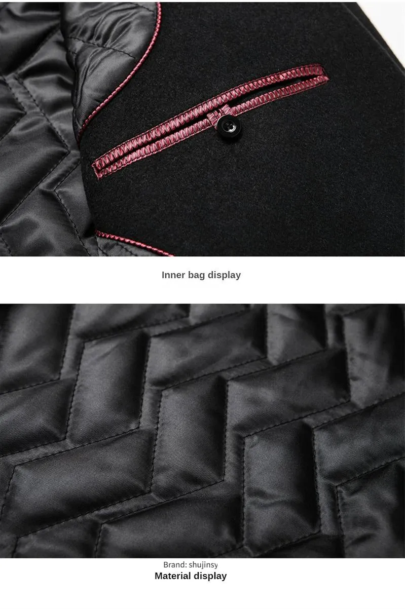 Herrenmäntel, Herren-Wintermantel, Mantel für Herren, Herrenjacke, Wolle 54,3 %, Herrenjacken und Mäntel, langer Mantel für Herren, Wintermantel für Herren