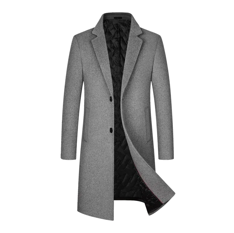 Herrenmäntel, Herren-Wintermantel, Mantel für Herren, Herrenjacke, Wolle 54,3 %, Herrenjacken und Mäntel, langer Mantel für Herren, Wintermantel für Herren
