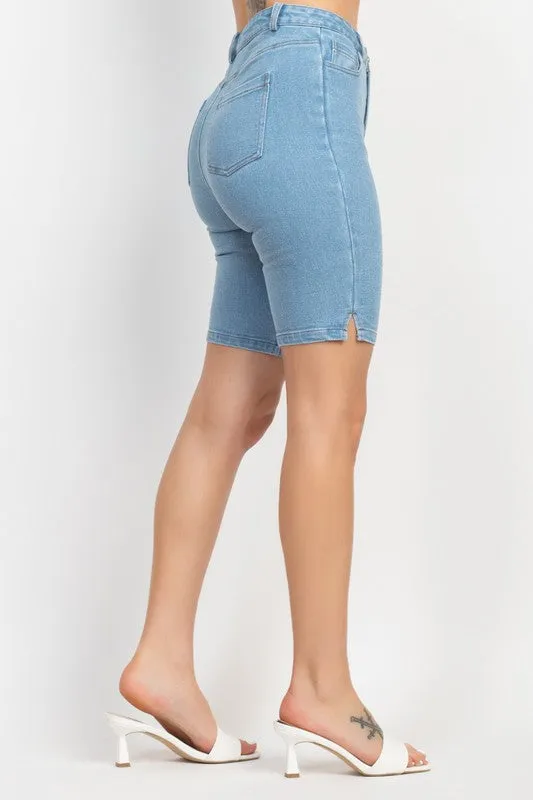 Light Denim Bermuda Shorts