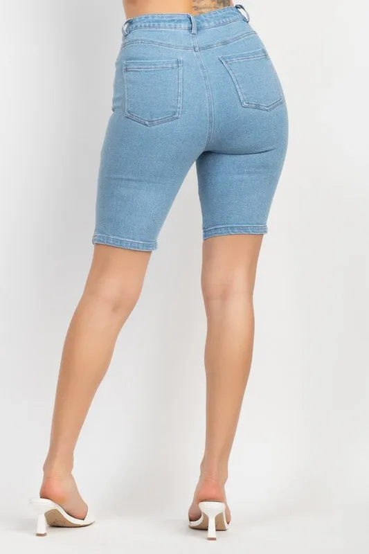 Light Denim Bermuda Shorts