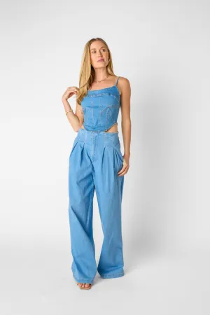 Michelle Denim Top