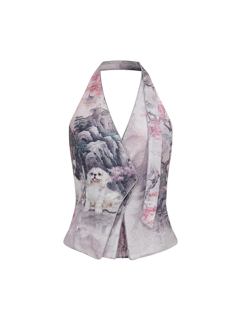 MUKZIN Printed Retro Simple Comfortable Vest