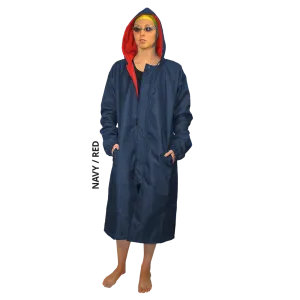 Navy/Red SS Swim Parka