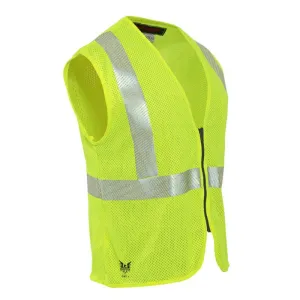 NSA DRIFIRE FR Hi-Vis Mesh Zip Front Class 2 Vest V00HA2Z_ _