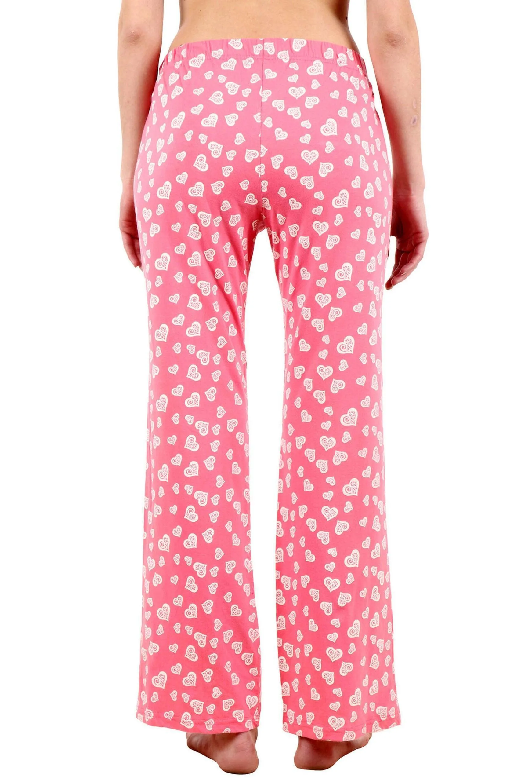 Pink Hearts Printed Pyjamas