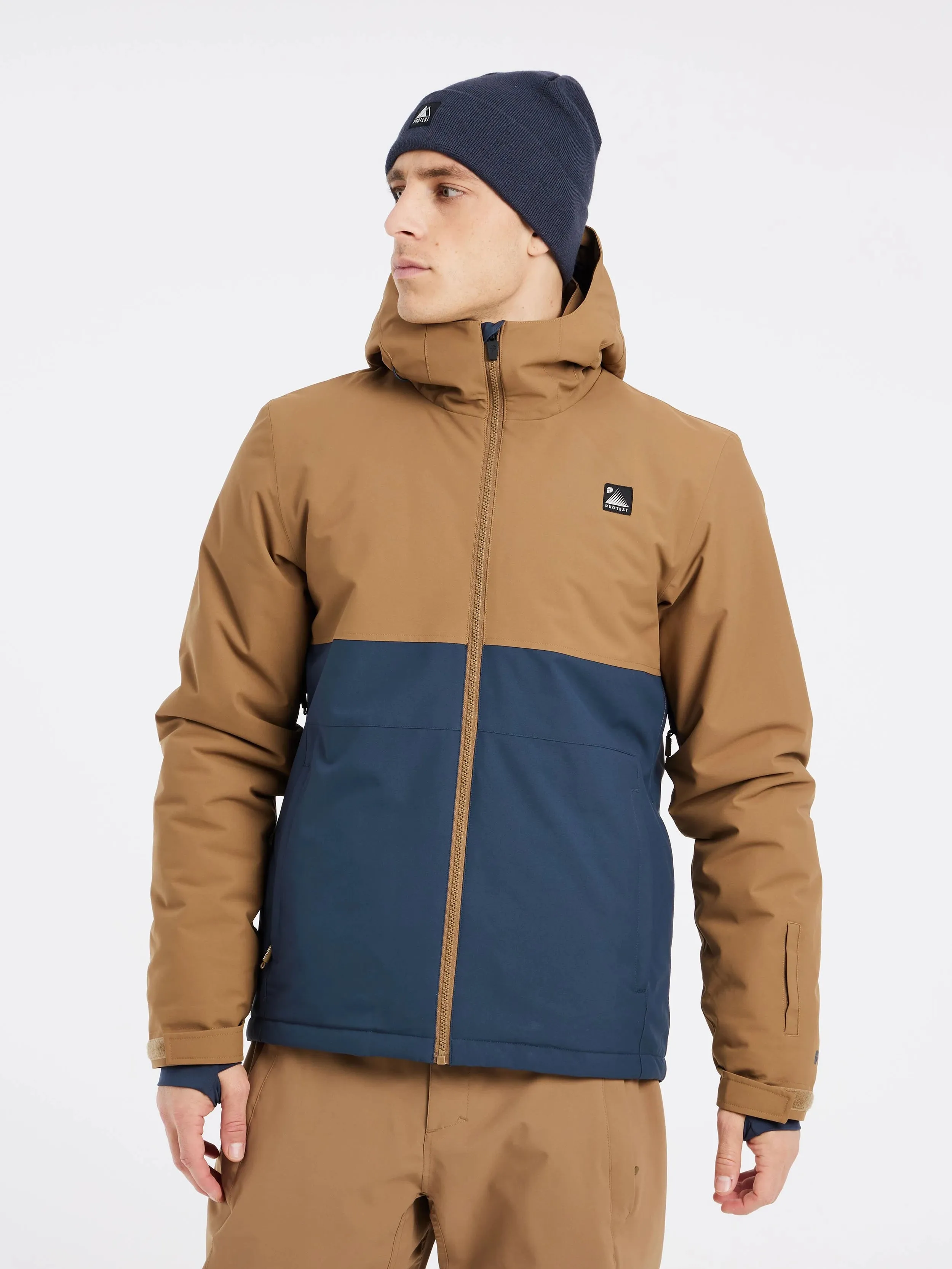 Protest Aldego Jacket Mens 2024 Sandy Brown