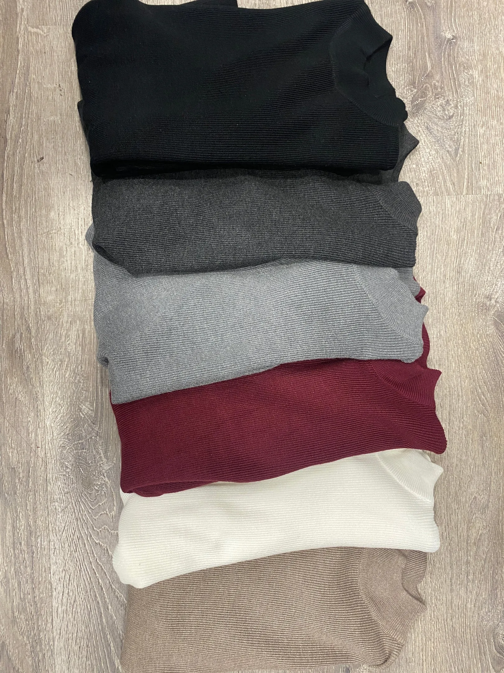 Puff Sleeve Mock Neck Sweater