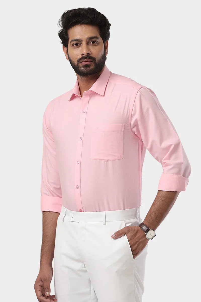 Super Soft - Baby Pink Formal Shirts for Men | Ariser
