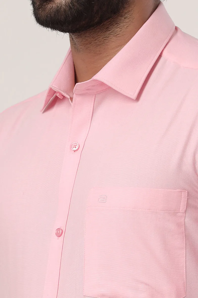 Super Soft - Baby Pink Formal Shirts for Men | Ariser