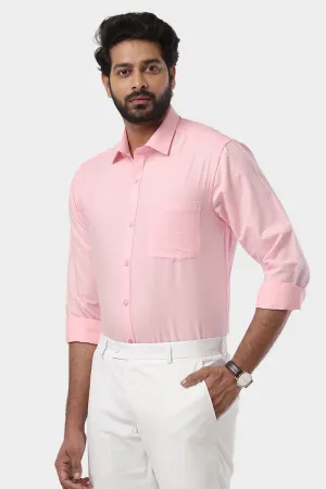 Super Soft - Baby Pink Formal Shirts for Men | Ariser