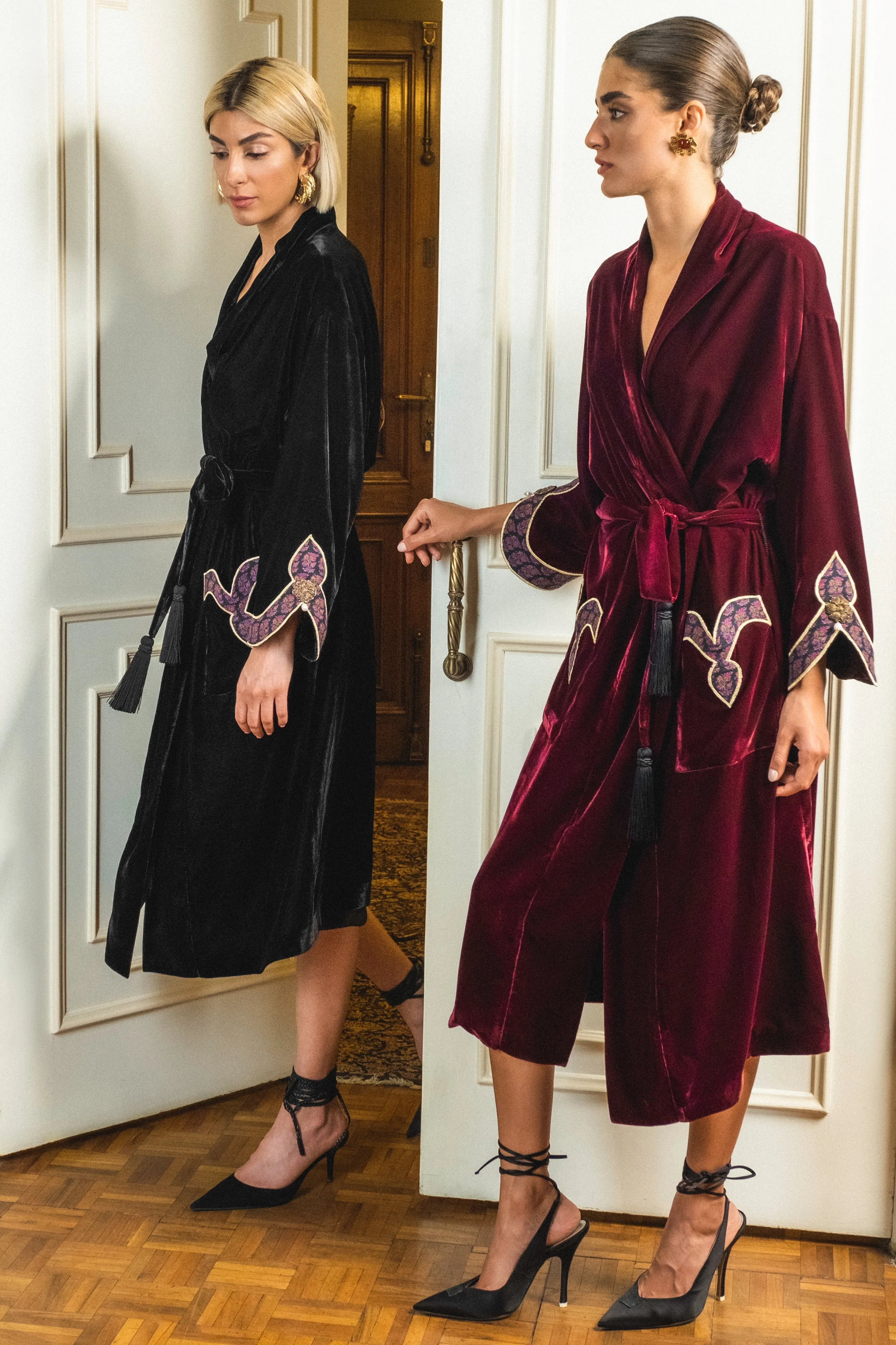 Termeh Robe - Burgundy