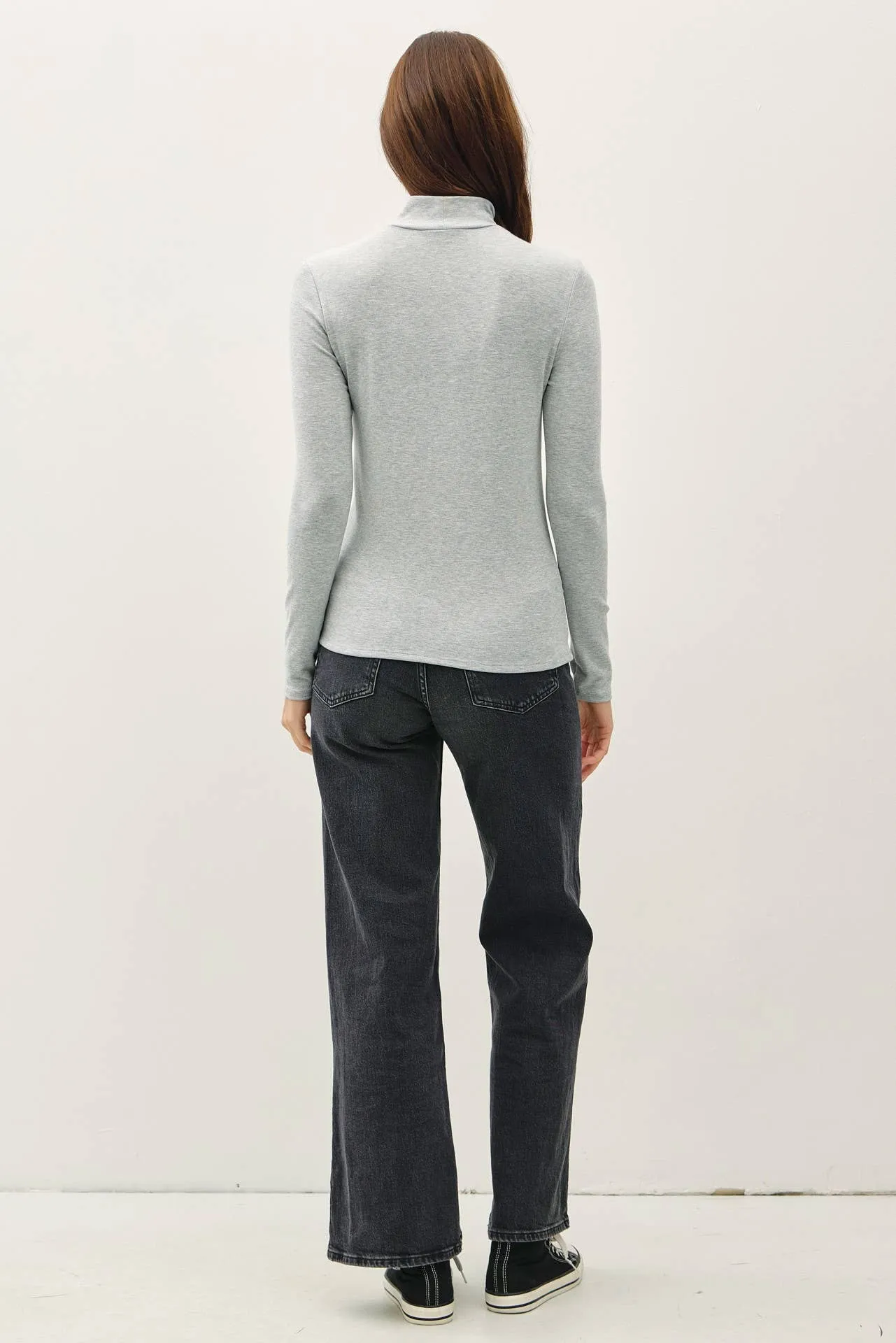 Top | Knit Turtleneck Grey