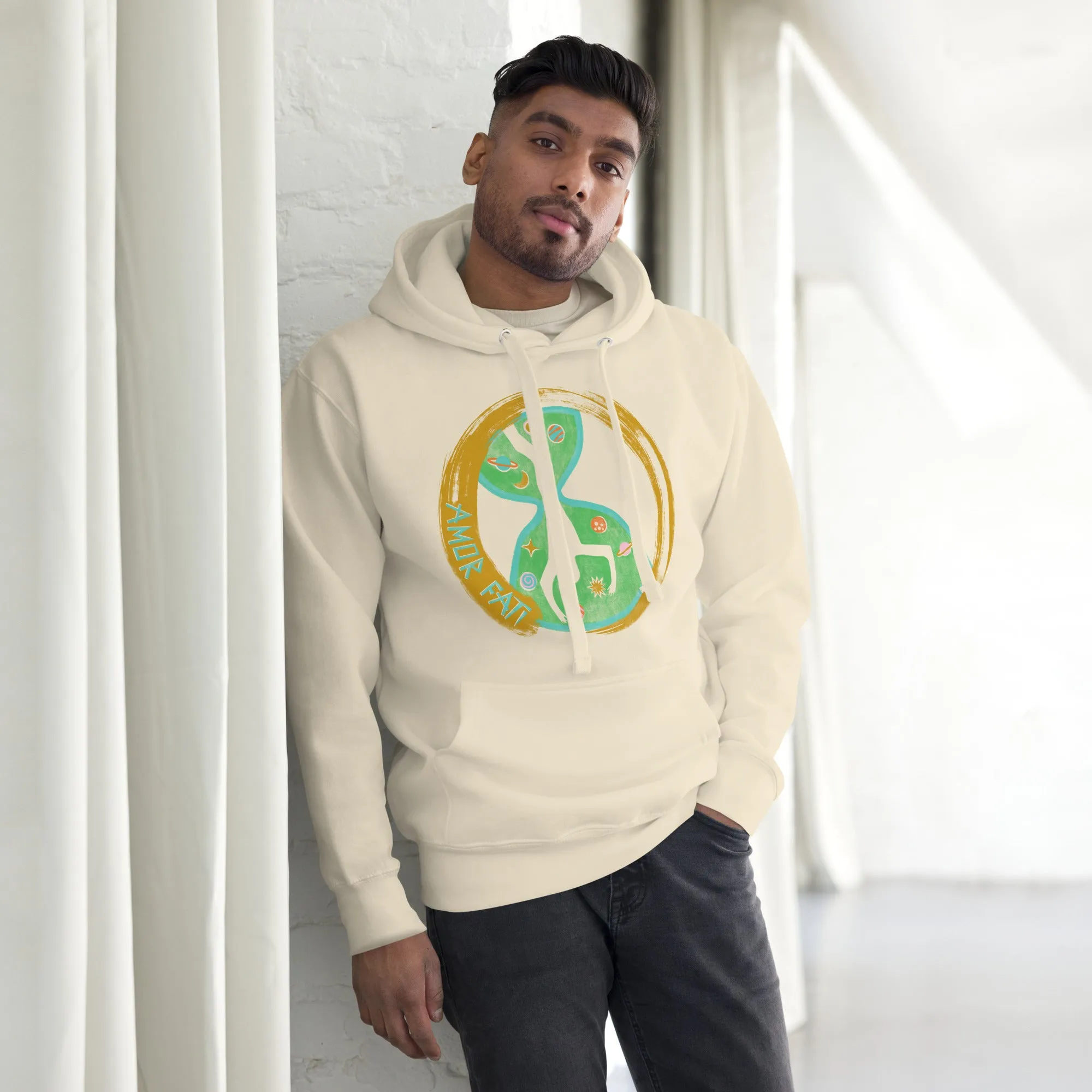 Unisex Hoodie - Amor Fati Design by Los Gusanos | Essential Customizable Hoodie to Represent Your Style