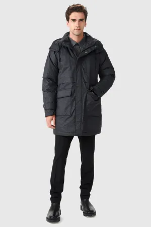 Windproof Down Jacket with Hood