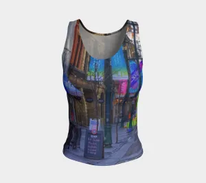 Women's All-Over Fitted Regular Tank Top - Downtown Calgary Stephen Avenue