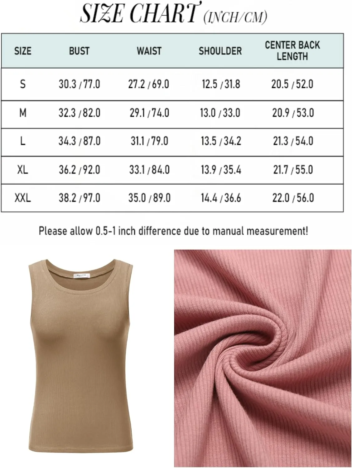 Zeagoo Tank Top Women's Summer Sleeveless Tops (DE Only)